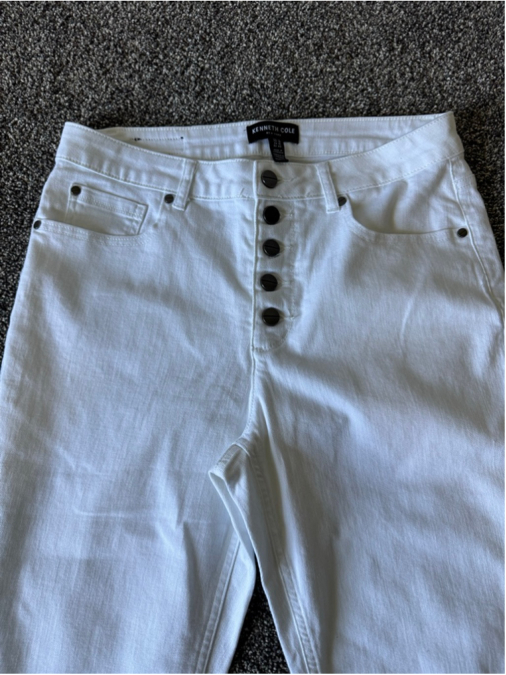 Women's Kenneth Cole Ankle & Cropped Jeans Size 10 White - Picture 5 of 13